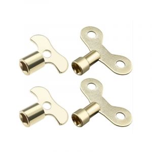 Alovez - 4pcs Clé de Robinet Clé de Vanne de Radiateur 6mm 7mm Clés d'ouverture Carrées Bouton d'eau Interrupteur Clé Multifonctionnelle Outil de