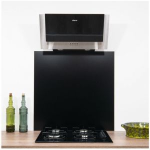 Crédence Alu Noir RAL 9005 - H 50 cm x L 110 cm 1,5mm