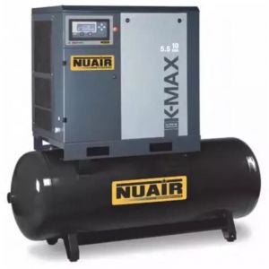 Nu Air - Compresseur d'air à vis silencieux avec sécheur 270 litres 7,5 cv nuair