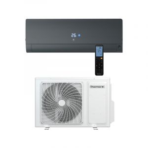 Thermor - Ensemble Climatisation réversible Mono-split Nagano Murale Pure - Unité extérieure 5,2 kW et Unité intérieure murale noire