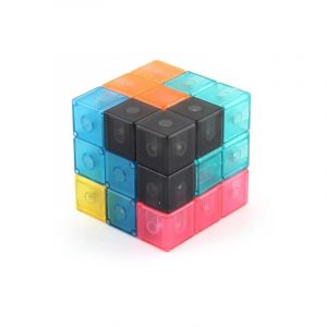 Bloc magnétique Magisk Kub Puzzle magnétique magique 3D Rubik's Cube Bloc magnétique Rubik's Cube Niveau 3