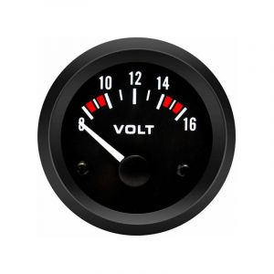 Debuns - Voltmètre Volt Jauge BX100007 52mm/2in Voltmètre Jauge (8-16V) voltmetre voiture gauge+gorgeri universal 12v voltmètre