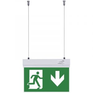 Bloc autonome d'&eacute;clairage de s&eacute;curit&eacute; avec pictogramme 'sortie