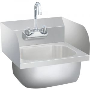 Design In - Vasque &agrave; poser Lavabo,Bac &agrave; laver,&Eacute;vier commercial de lavage des mains avec robinet Inox CFW67144