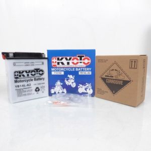 Batterie Kyoto pour Moto Cagiva 350 W 12 1993 à 1995 YB14L-A2 /