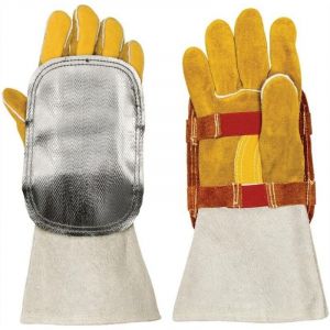 Weldas - Protection des mains cuir croûte de bovin avec fibre de verre - 44-3008LB