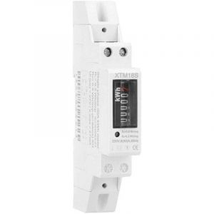 220V 5-30A kWh M&egrave;tre, Compteur Monophas&eacute; Compteur d'&Eacute;nergie Num&eacute;rique LCD 1P Din Rail Compteur &eacute;lectrique Compteur &eacute;lectronique KWh
