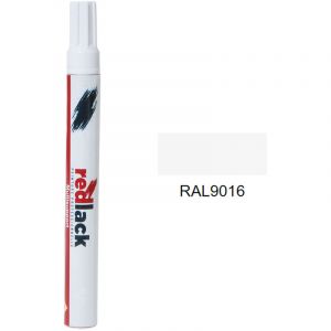 Redlack - Peinture feutre retouche Blanc signalisation ral 9016 Brillant multisupport