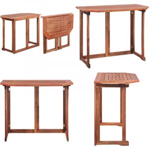 Vidaxl - Table de bistro 90x50x75 cm Bois d'acacia massif - Table De Jardin - Table Extérieure - Table Bistrot - Acacia Massif - Mobilier De Jardin