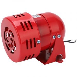 Sir&egrave;ne alarme AC110V MS‑190 puissante sir&egrave;ne ext&eacute;rieure alarme 115dB rouge moteur fil Sirne m&eacute;tal corne industrie bateau BERM alarme Sir&egrave;ne d'alarme