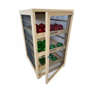 Garde manger légumier fruitier moyen modèle (6 tiroirs bois inclus)