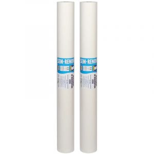 Rev&ecirc;tement Lisse de R&eacute;novation Semin, Sem Renov ECO &agrave; Peindre, 150 gr, rouleau 25 x 1 m, Lot de 2