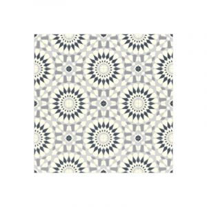 Décoweb - Sol Vinyle Style - Carreaux de ciment motif mosaïque bleu - Echantillon 15 x 20 cm
