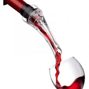 Decanteur A&eacute;rateur &agrave; Vin et Pompe &agrave; Vin, Bec Verseur &agrave; Vin Anti-Goutte,, Decanteur a Vin A&eacute;rateur de vin Rouge, Sans BPA, Cadeau Femme Homme