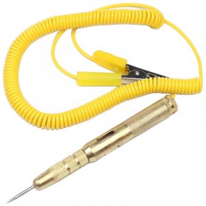 Circuit Testeur Pen, Auto Voiture V&eacute;hicule Testeur de Circuit Testeur DC 6V 12V 24V Ampoule Tension Stylo Testeur Jaune