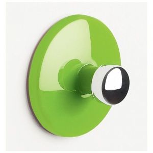 Spirella - Crochet mural pour serviette bowl Vert & Argent