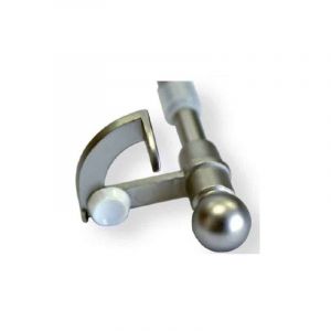 Douceur D'intérieur - Tringle vitrage autobloquante sans percage (Nickel mat) - 30 à 40cm - Nickel mat
