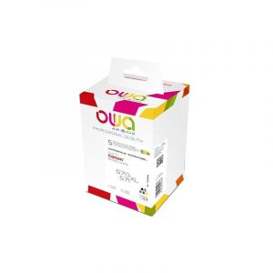 Pack de 5 cartouches d'encre remanufacturées owa - haute capacité - Noir Noir Photo Cyan Magenta Jaune - pour canon PGi-570XL b, CLi-571XL bp,