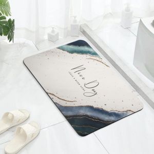Tapis de bain antid&eacute;rapant, tapis de sol absorbant 40 x 60 cm, tapis de bain en terre diatom&eacute;e , vert