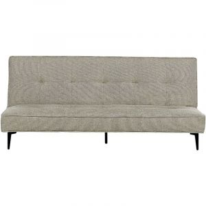 Beliani - Canapé-Lit en Tissu Vert Clair Bois et Métal Style Rétro Rembourrage en Mousse Essvik