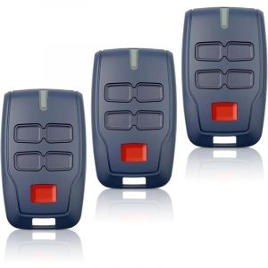 3 pi&egrave;ces T&eacute;l&eacute;commande pour portail BFT MITTO B RCB4,433.92Mhz 4 boutons 4 canaux Bleu Rolling Code pour Rolling BFT MITTO B RCB04 R1 CLEAR ICE RCB02