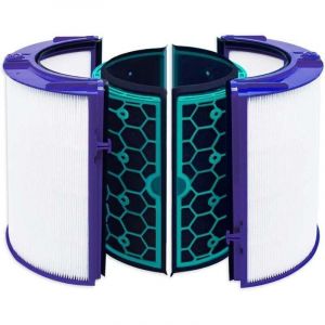 Filtre et filtre &agrave; charbon actif compatibles avec le purificateur d'air Dyson TP04 HP04 DP04 Ventilateur purificateur Pure Cool scell&eacute; &agrave; deux &eacute;tages
