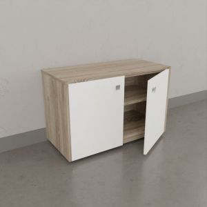 Cuisibane - Caisson roulant altea - 80 cm décor cambrian oak et portes blanches