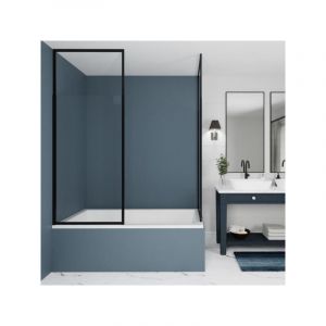 Pare Baignoire 1 volet Gelco only Noir - 70 x 155 / 210