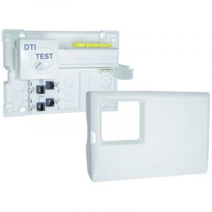 Michaud - Coffret de communication Grade 1 avec dti 250x175mm 4 prises RJ45 rapid'connect