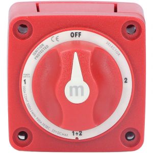 Basetbl - Commutateur de batterie 300A 360 ° rotatif 4 positions sélecteur de commutateur de batterie IP66 étanche pour Yachts RVs voitures modifiées