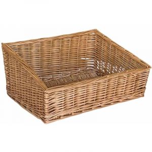 Okaffarefatto - Panier de pain en osier carré cm 45 x 45 h 21