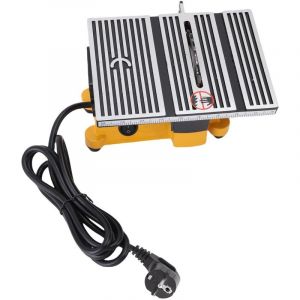 Mini scie circulaire de table portable, scie &agrave; onglets, machine de d&eacute;coupe &eacute;lectrique pour le bricolage et les travaux manuels de menuiserie en