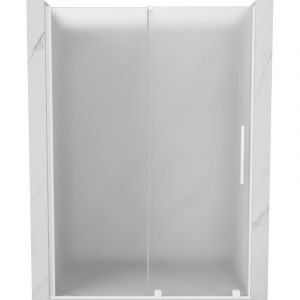 Mexen - Porte de douche coulissante Velar 150 cm, givre, blanc - 871-150-000-31-20