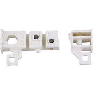 Poulies Vitrage Blanc - Ateliers28 - Lot de 2