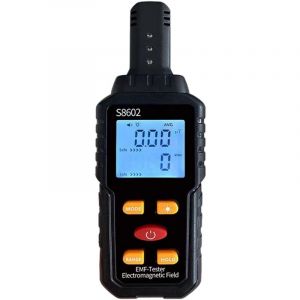 Détecteur de radiations nucléaires, radiomètre rétroéclairé 3-en-1 de haute précision, kit de test de l'eau sensible, dosimètre LCD portable (piles