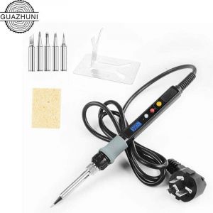 Fer &agrave; souder et dessouder &eacute;lectrique Fer a Souder 80W Fer a Souder R&eacute;glable avec &Eacute;cran LCD (200℃450℃), Interrupteur ON/OFF, Conception de Thermostat