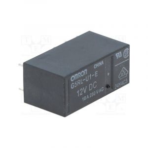 Relais 12 volts dc 1 Contact inverseur 16a/250vac Bistable G5rl-u1-e-12vdc Omrom