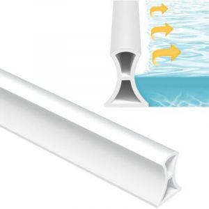 Barre de douche de 1,5 m, joint d'&eacute;tanch&eacute;it&eacute; de douche en silicone, joint d'&eacute;tanch&eacute;it&eacute; de douche flexible, joint d'&eacute;tanch&eacute;it&eacute; de salle de bain