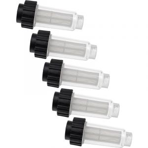 5x Filtre anti-particules compatible avec Nilfisk d-pg 140.4-9 X-tra, d 140.4-9 pad X-tra nettoyeur haute pression avec raccord d'eau 3/4' - Vhbw
