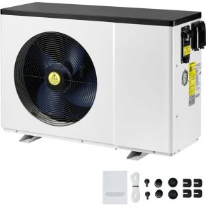 Mophorn Pompe à chaleur électrique pour piscine - Capacité de 1,48 à 7,11 kW, économe en énergie pour piscines de 15 à 30 m², chauffage et
