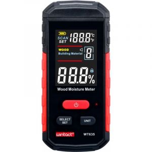 Humidim&egrave;tre Inductif Non Invasif Pour Bois Mat. Thermom&egrave;tre De Construction