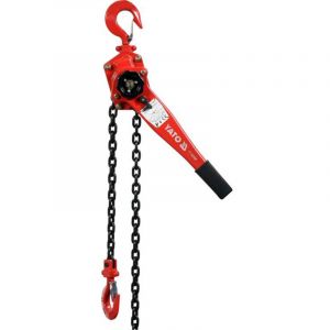 Yato - treuil &agrave; cha&icirc;ne &agrave; levier 1,5 tonnes 1,5 m
