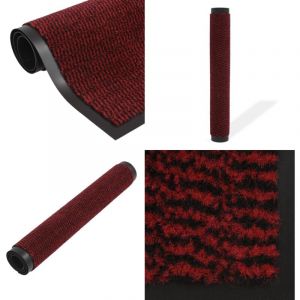 Paillasson rectangulaire 80 x 120 cm Rouge - Tapis D'entrée - Paillasson Intérieur - Tapis Absorbant - Tapis Antidérapant - Tapis Extérieur - Home &