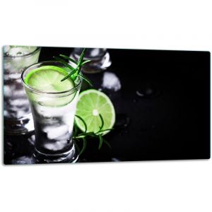 Planche à découper en verre 52 x 30 cm Noir