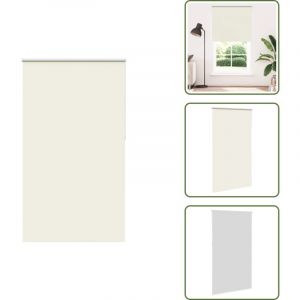 Vidaxl - Store enrouleur occultant blanc cass&eacute; 120x210 cm largeur tissu - Store Enrouleur - Stores Enrouleurs - Store De Jour Et De Nuit - Store