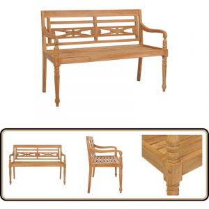 Vidaxl - Banc Batavia 120 cm Teck - Banc Jardin - Mobilier De Jardin - Banc Teck - Meubles Exterieur - Chaise Longue