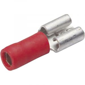 Cimco - Cosse clip 2.8 mm x 0.8 mm 180252 180 &deg; partiellement isol&eacute; rouge 1 pc(s) D24838