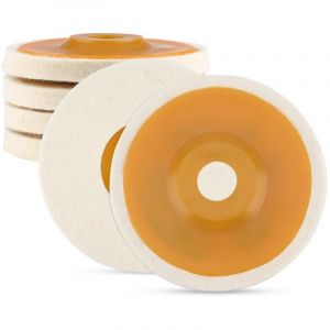 4 Pcs Disque de Polissage Polissage Meuleuse D'angle Bore Feutre de Laine Roue de Polissage 125mm Disque de Polissage Meuleuse pour Polissage Verre,