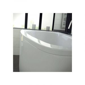 Baignoire d'angle luna 150 cm avec tablier - Droit