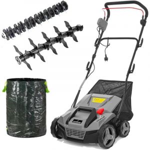 Teasel Scarificateur Emousseur 2w1, 1800w, Scarificateur &Eacute;lectrique Avec Largeur De Travail 38 Cm - Profondeur De Travail R&eacute;glable Sur 5 Niveaux De